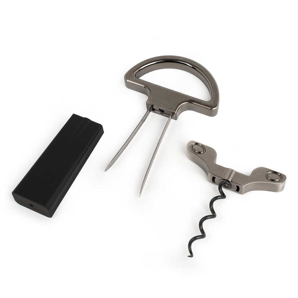 Two-Prong Cork Puller Remover Ah-So Old Wine Opener Multifunction Beer Corkscrew