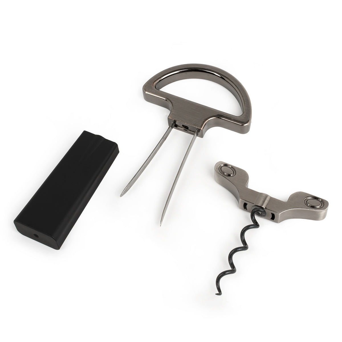 Two-Prong Cork Puller Remover Ah-So Old Wine Opener Multifunction Beer Corkscrew
