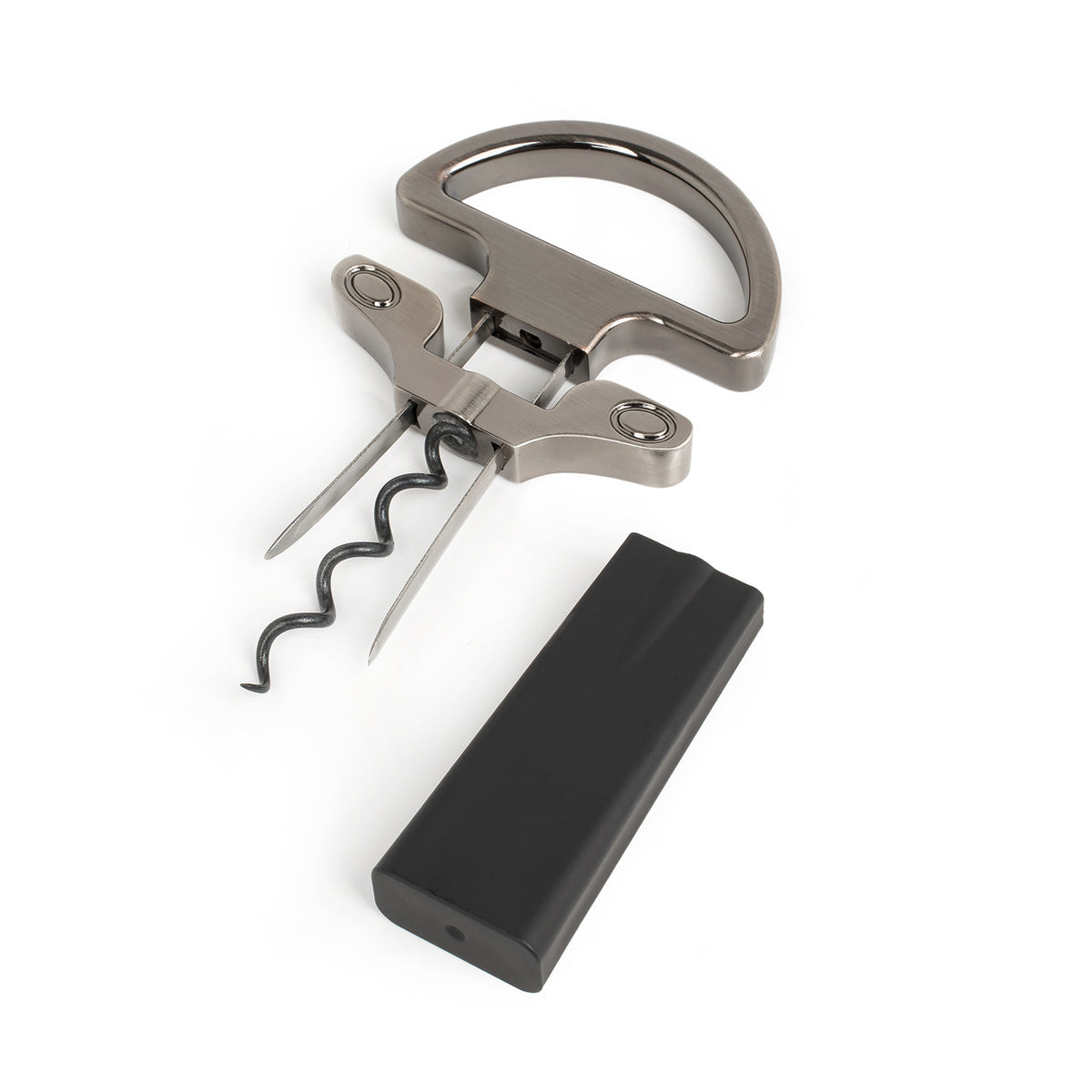 Two-Prong Cork Puller Remover Ah-So Old Wine Opener Multifunction Beer Corkscrew