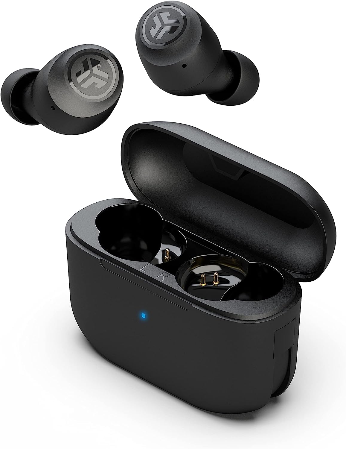 JLab Go Air Pop+ True Wireless Earbuds with Mic - Bluetooth, Midnight Black