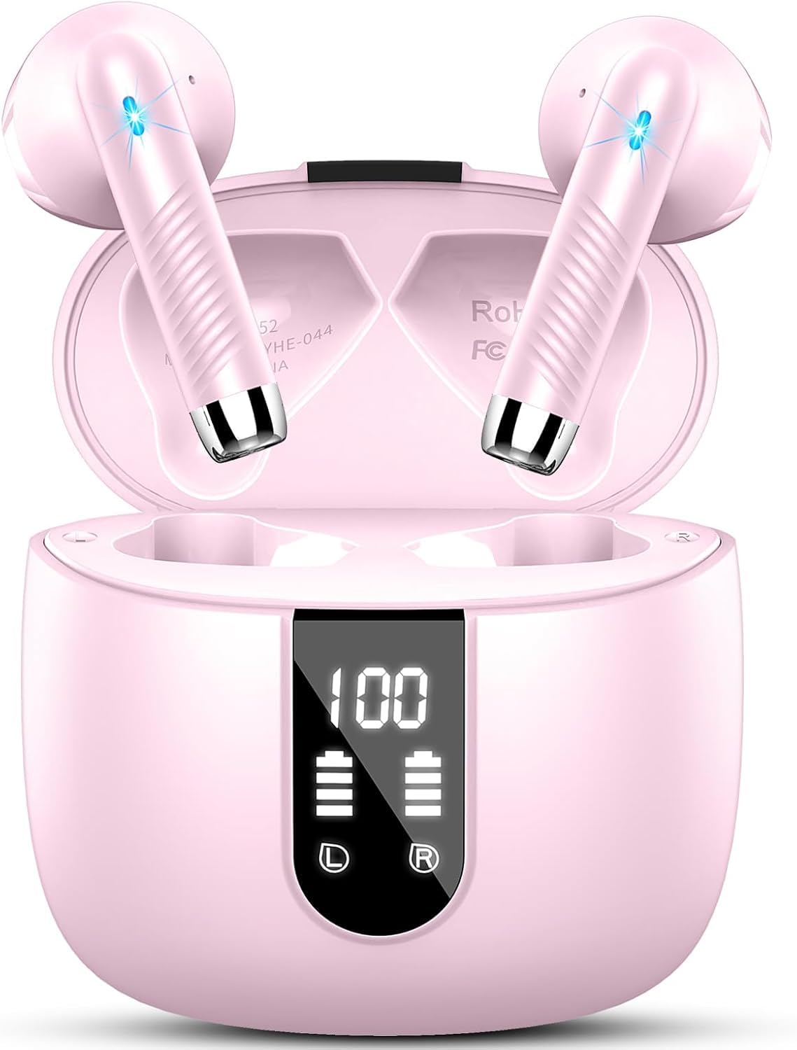 Wireless Earbuds, NEW Mini Bluetooth 5.4 Headphones In Ear with Deep Bass