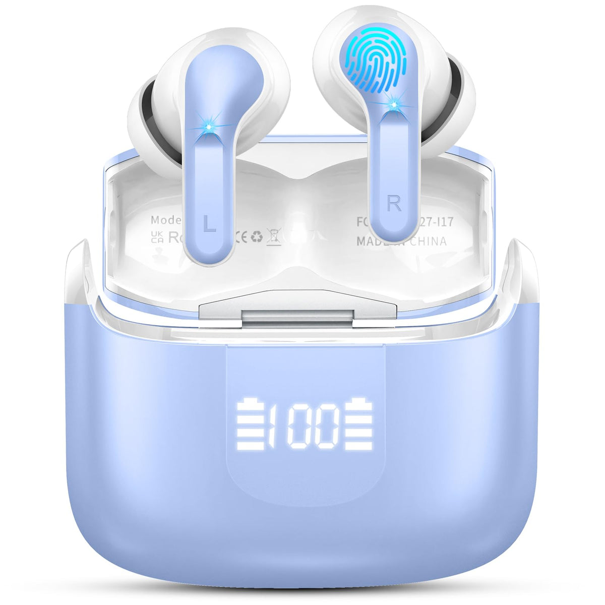 2026 Wireless Headphones Bluetooth 5.4 Earbuds, 6D-Stereo 50+Hrs Earphones