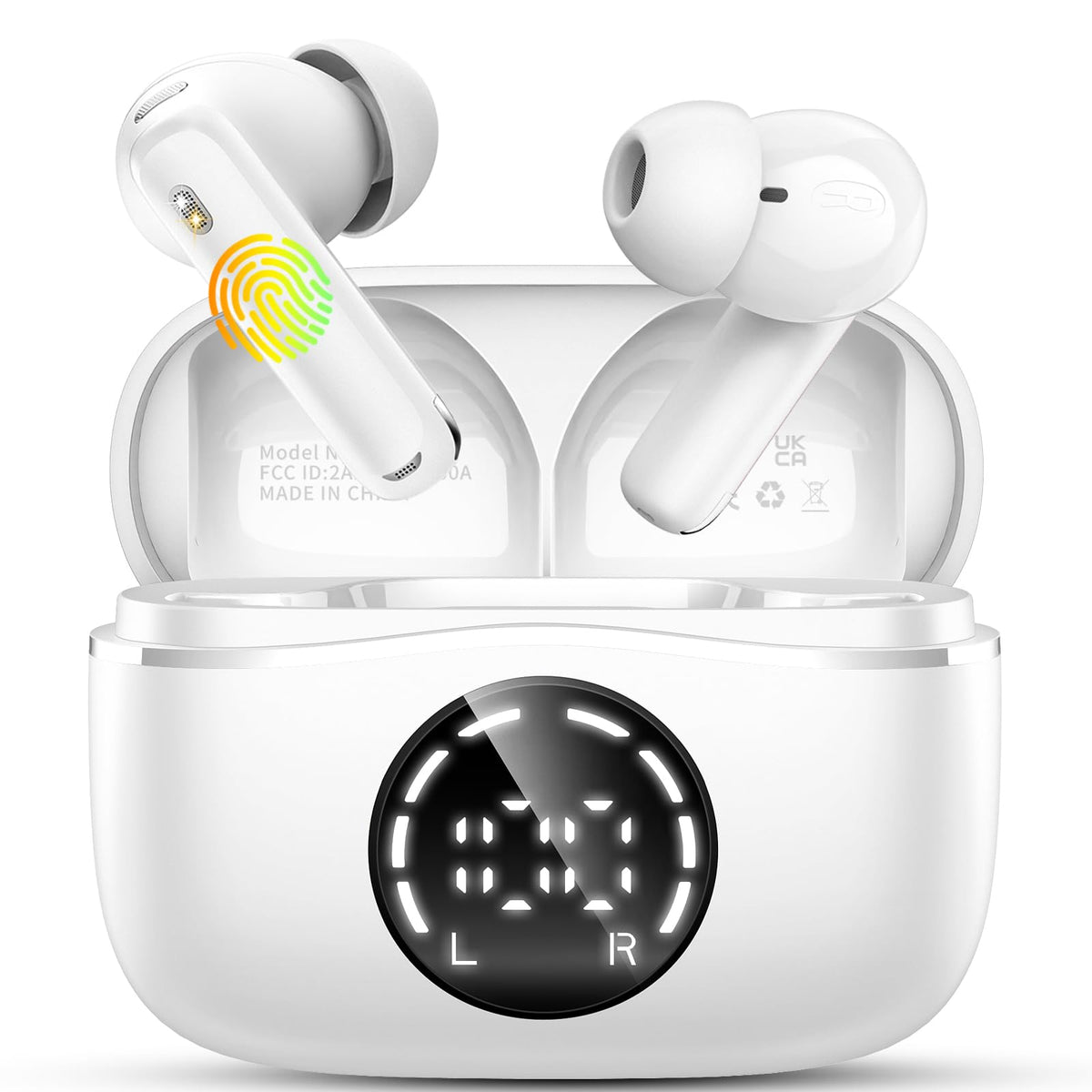 2026 Wireless Headphones Bluetooth 5.4 Earbuds, 6D-Stereo 50+Hrs Earphones