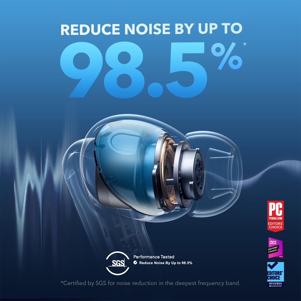 soundcore Anker Liberty 4 NC, Adaptive Noise Cancelling Wireless Earbuds
