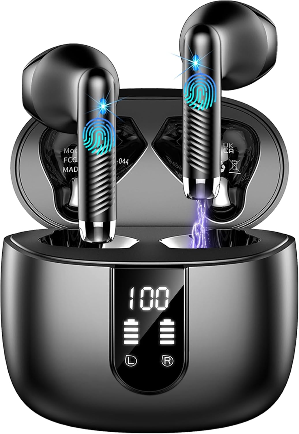 Wireless Earbuds, NEW Mini Bluetooth 5.4 Headphones In Ear with Deep Bass