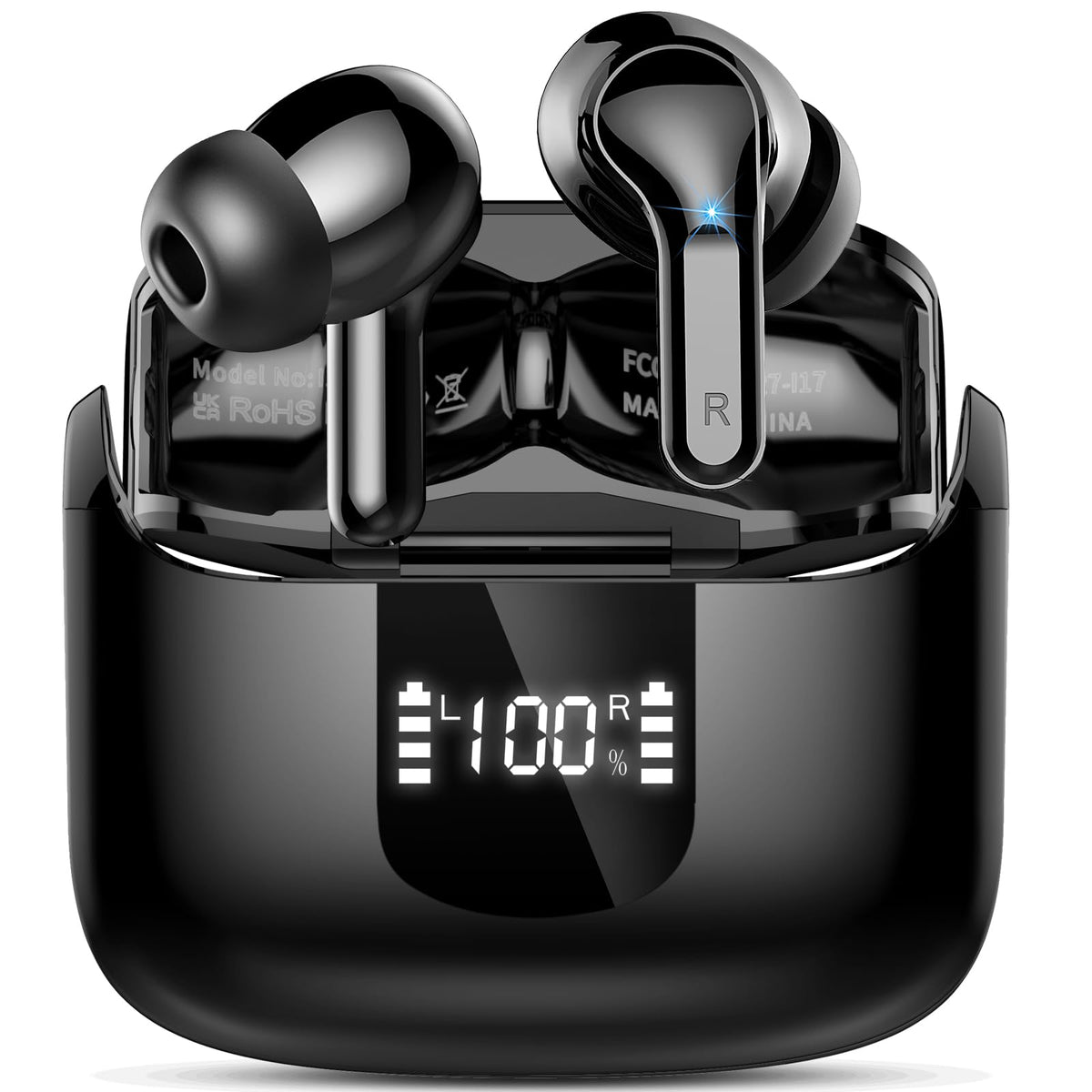 2026 Wireless Headphones Bluetooth 5.4 Earbuds, 6D-Stereo 50+Hrs Earphones