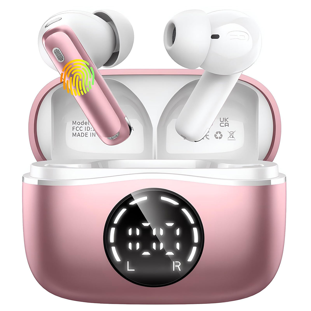 2026 Wireless Headphones Bluetooth 5.4 Earbuds, 6D-Stereo 50+Hrs Earphones