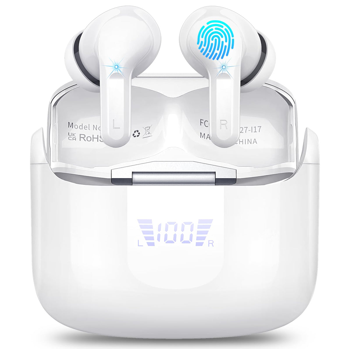 2026 Wireless Headphones Bluetooth 5.4 Earbuds, 6D-Stereo 50+Hrs Earphones