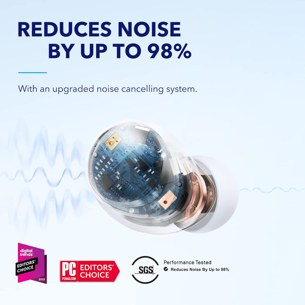 Anker soundcore Space A40, Adaptive Noise Cancelling Wireless Earbuds