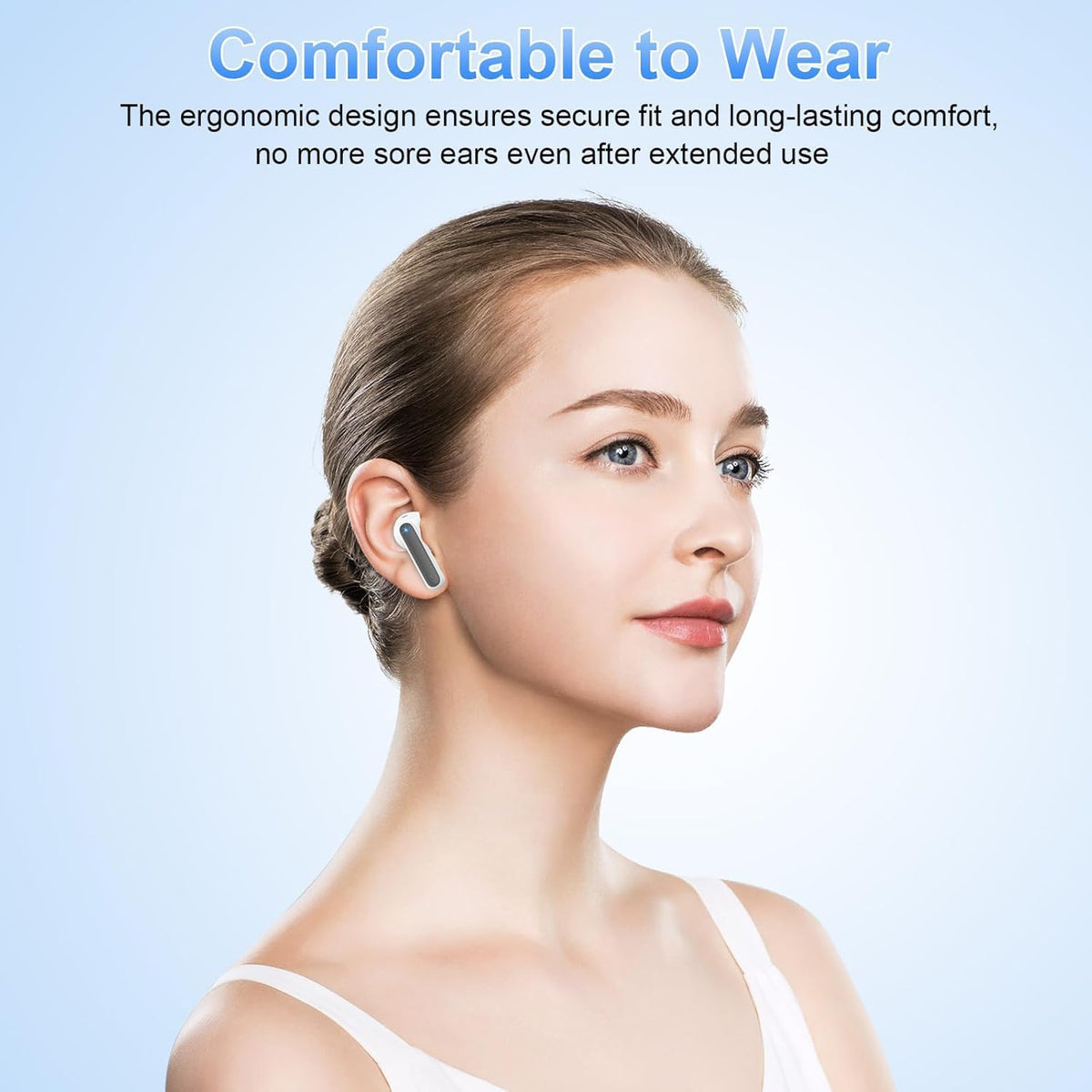Wireless Earbuds Bluetooth 5.4 Headphones 6D Stereo, 40H In‑Ear Earphones