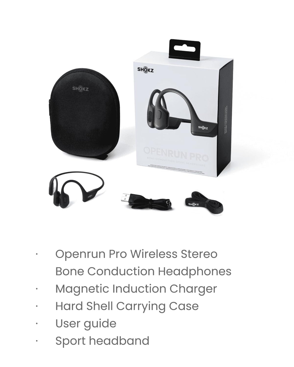 SHOKZ OpenSwim Pro Bone Conduction Sports Headphones, IP68, Grey