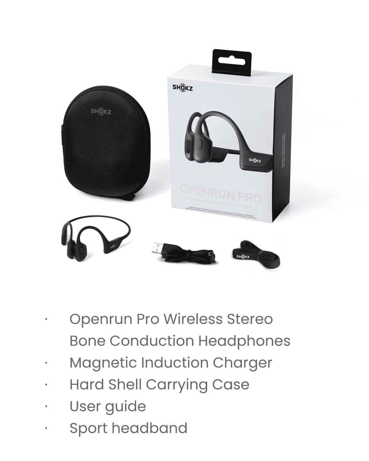 SHOKZ OpenSwim Pro Bone Conduction Sports Headphones, IP68, Grey