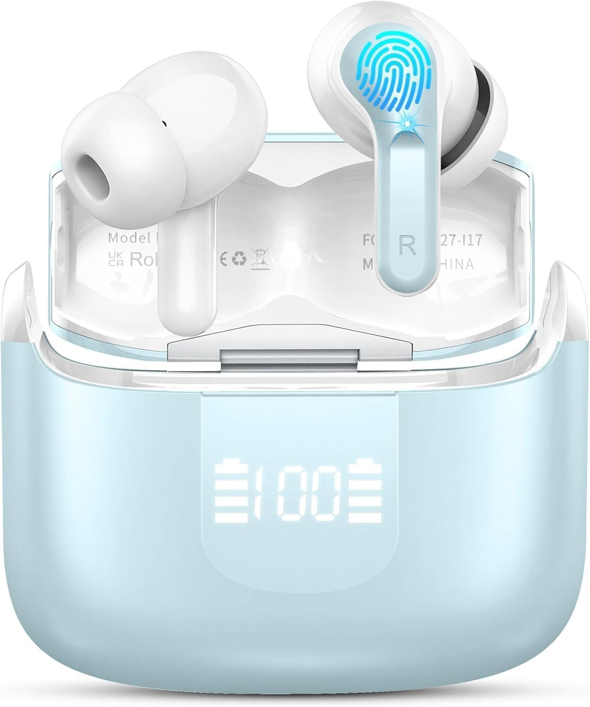 2026 Wireless Headphones Bluetooth 5.4 Earbuds, 6D-Stereo 50+Hrs Earphones