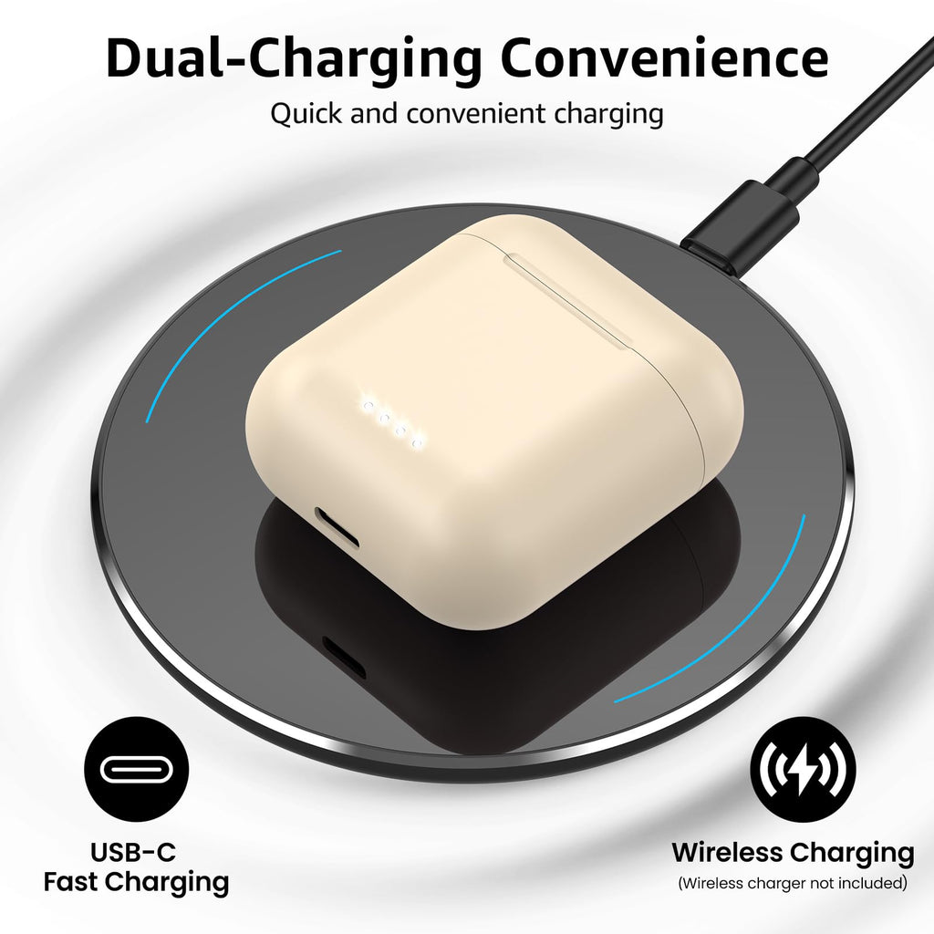 TOZO T6 Wireless Earbuds, Bluetooth 5.3 Ear Buds, Stereo Sound in Ear Headphones, 50H Playtime for Travel, Work and Calls, Wireless Charging, AI Clear Call, APP Customizable EQs, IPX8 Earphones