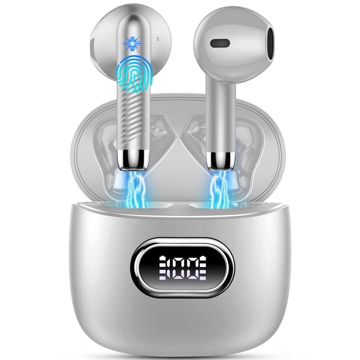 Wireless Earbuds, NEW Mini Bluetooth 5.4 Headphones In Ear with Deep Bass