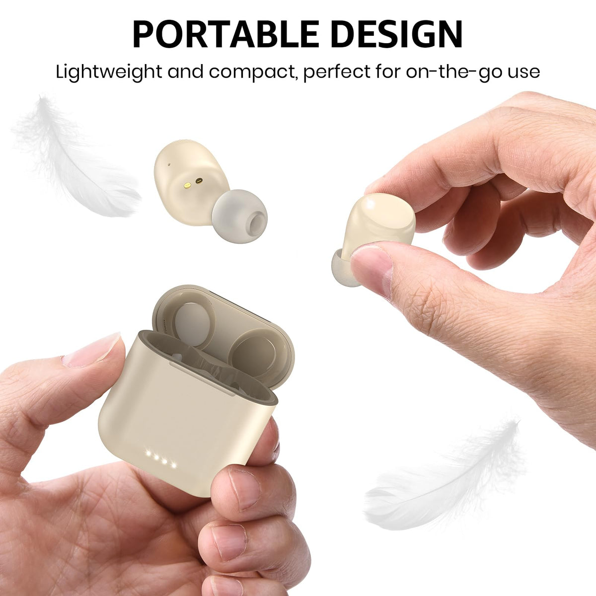 TOZO T6 Wireless Earbuds, Bluetooth 5.3 Ear Buds, Stereo Sound in Ear Headphones, 50H Playtime for Travel, Work and Calls, Wireless Charging, AI Clear Call, APP Customizable EQs, IPX8 Earphones