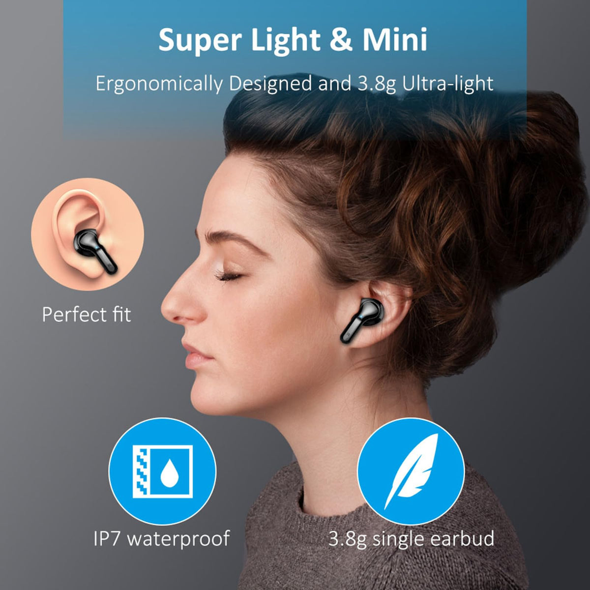 2026 Wireless Headphones Bluetooth 5.4 Earbuds, 6D-Stereo 50+Hrs Earphones