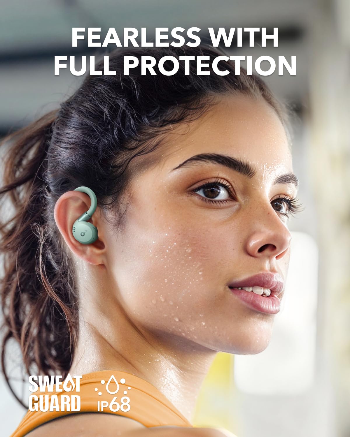 soundcore Sport X20 by Anker, True-Wireless Workout Earbuds, Rotatable & Extendable Ear Hooks, Noise Cancelling, Deep Bass, IP68 Waterproof, Sweatproof, 48H Play, Sport Earbuds for Gym