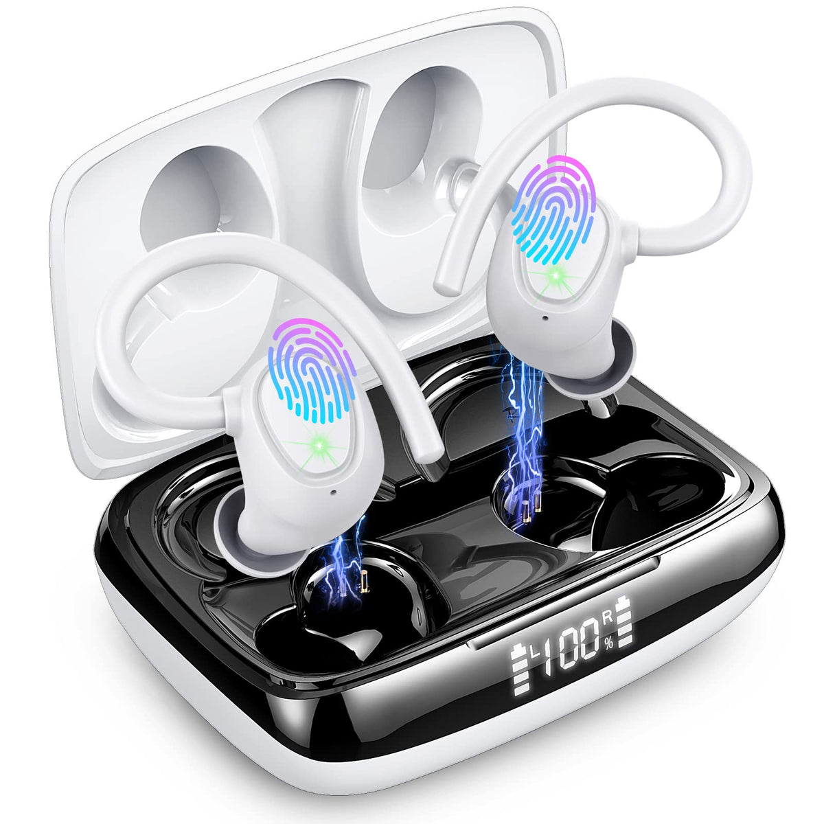 Ordtop Wireless Earbuds,Wireless Headphones Running Bluetooth 5.3 for Sport