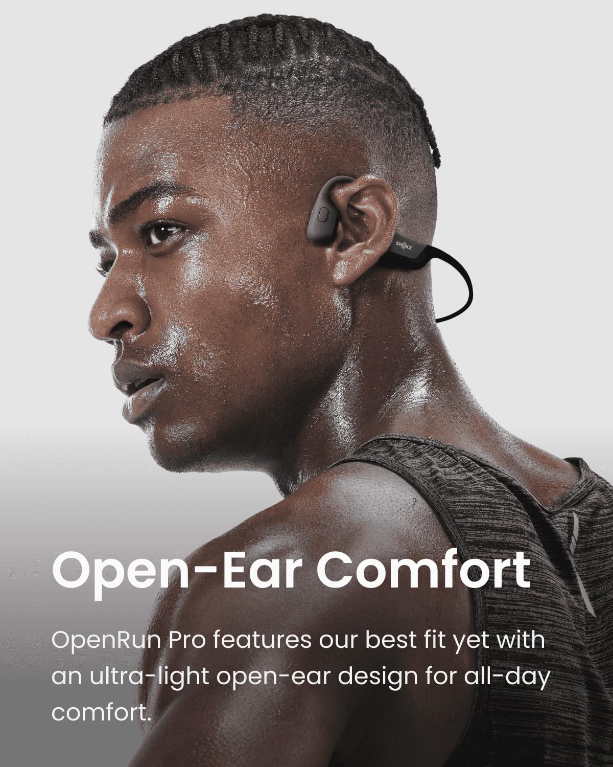 SHOKZ OpenSwim Pro Bone Conduction Sports Headphones, IP68, Grey