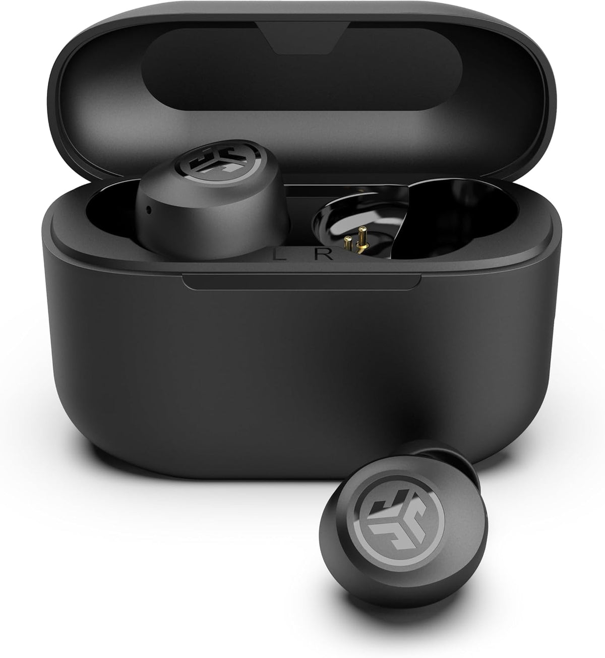 JLab Go Air Pop+ True Wireless Earbuds with Mic - Bluetooth, Midnight Black