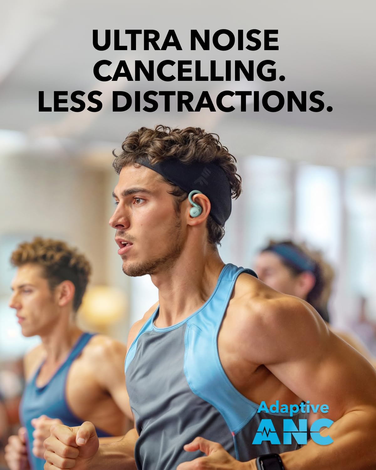 soundcore Sport X20 by Anker, True-Wireless Workout Earbuds, Rotatable & Extendable Ear Hooks, Noise Cancelling, Deep Bass, IP68 Waterproof, Sweatproof, 48H Play, Sport Earbuds for Gym