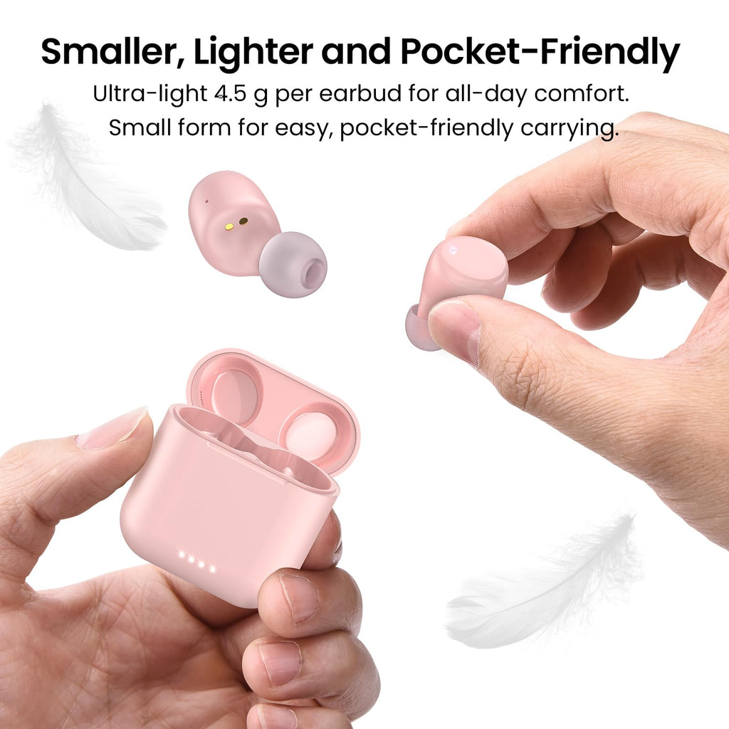TOZO T6 Wireless Earbuds, Bluetooth 5.3 Ear Buds, Stereo Sound in Ear Headphones, 50H Playtime for Travel, Work and Calls, Wireless Charging, AI Clear Call, APP Customizable EQs, IPX8 Earphones