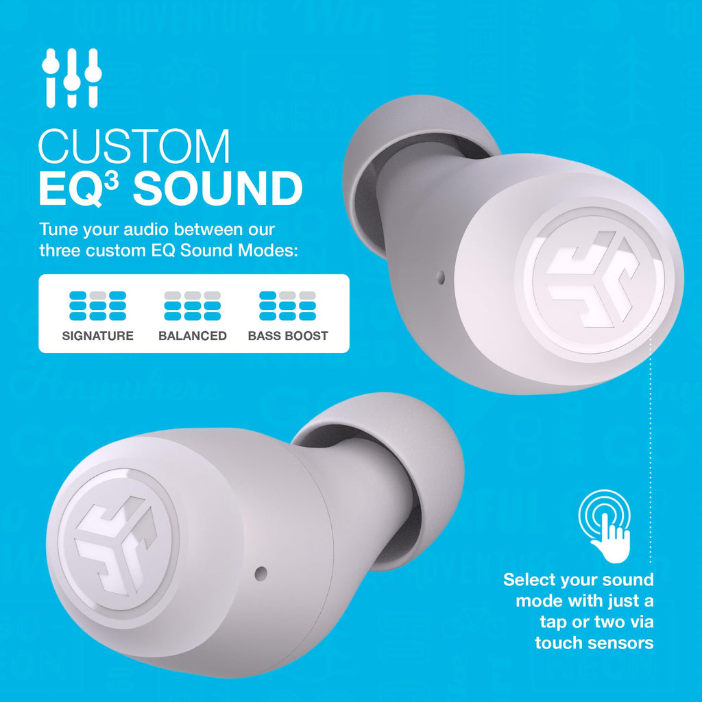 JLab Go Air Pop+ True Wireless Earbuds with Mic - Bluetooth, Midnight Black