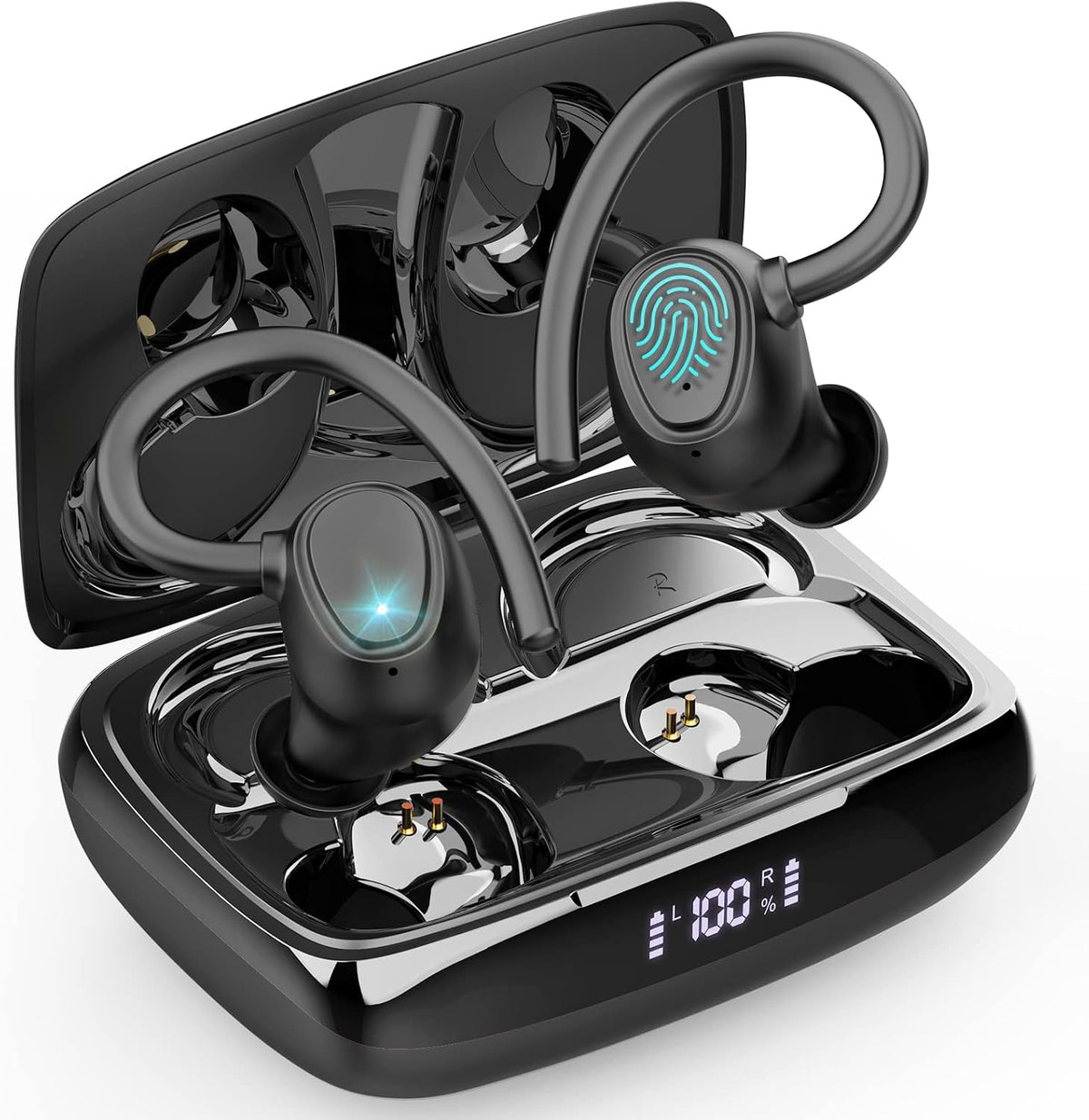 Ordtop Wireless Earbuds,Wireless Headphones Running Bluetooth 5.3 for Sport