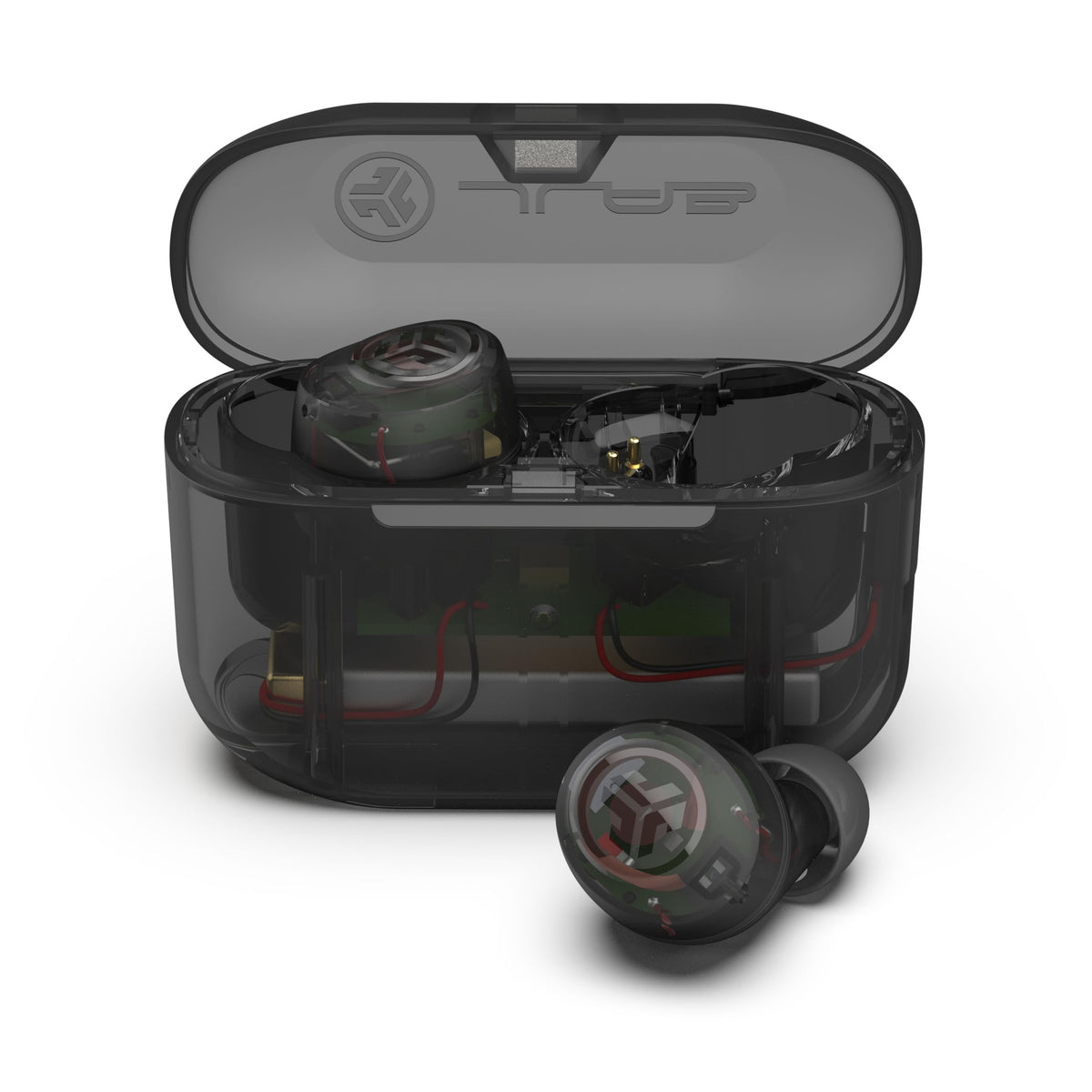 JLab Go Air Pop+ True Wireless Earbuds with Mic - Bluetooth, Midnight Black