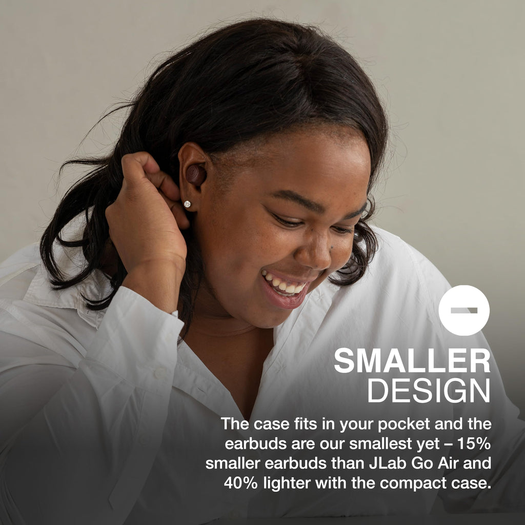 JLab Go Air Pop+ True Wireless Earbuds with Mic - Bluetooth, Midnight Black