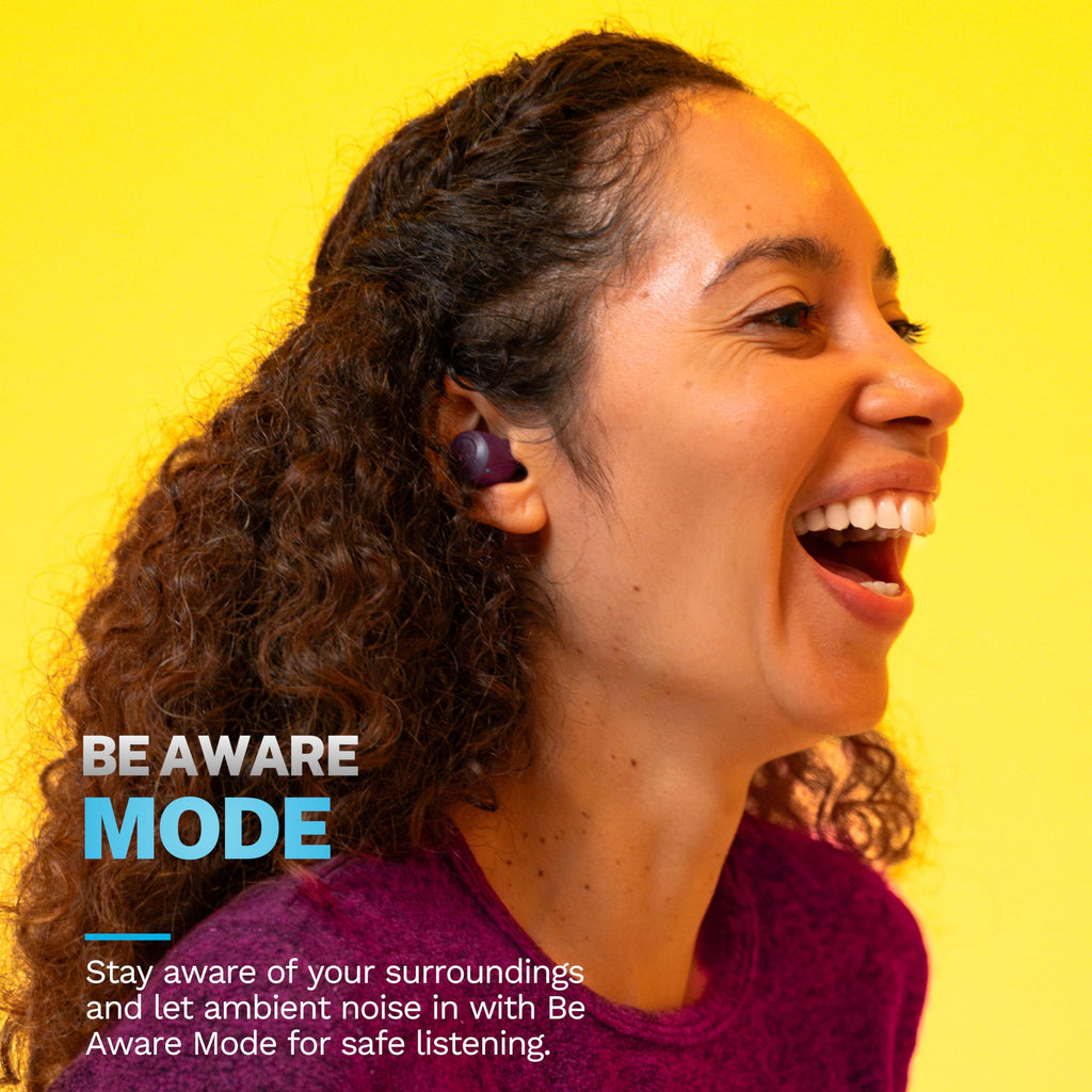JLab Go Air Pop+ True Wireless Earbuds with Mic - Bluetooth, Midnight Black