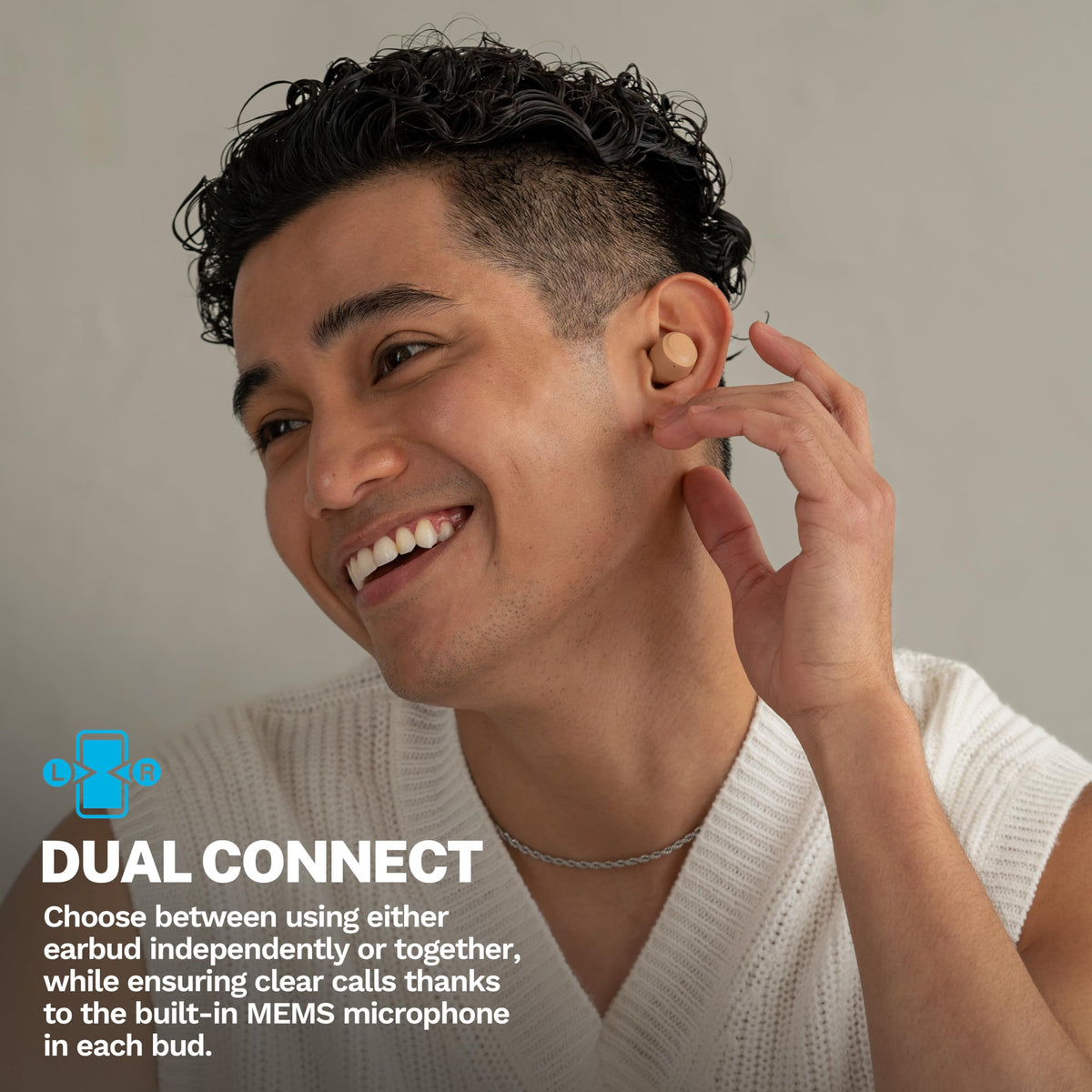 JLab Go Air Pop+ True Wireless Earbuds with Mic - Bluetooth, Midnight Black
