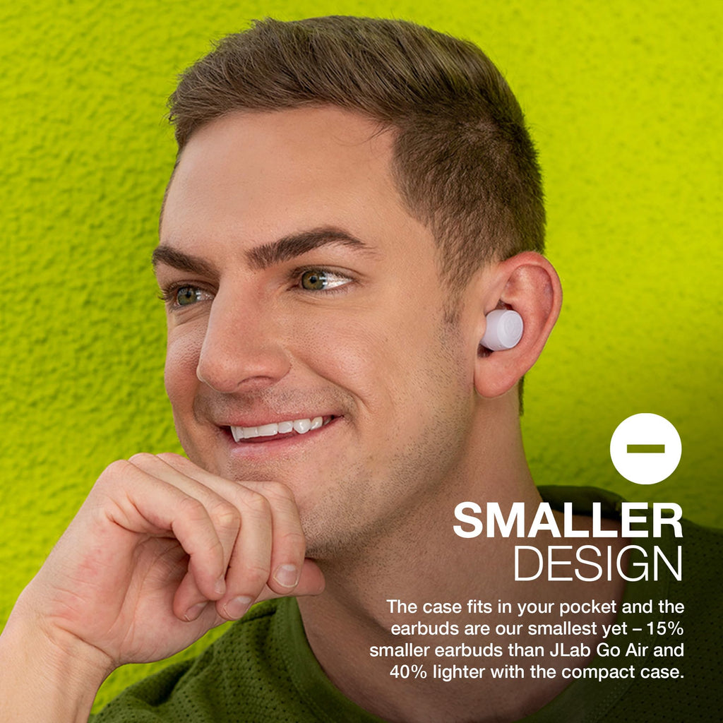 JLab Go Air Pop+ True Wireless Earbuds with Mic - Bluetooth, Midnight Black