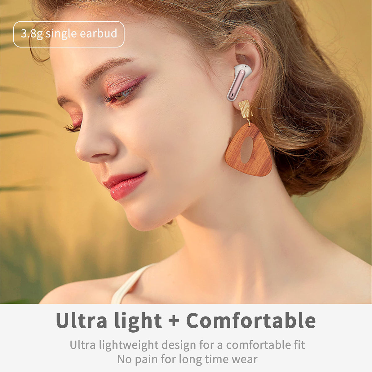 Wireless Earbuds Bluetooth 5.4 Headphones 6D Stereo, 40H In‑Ear Earphones