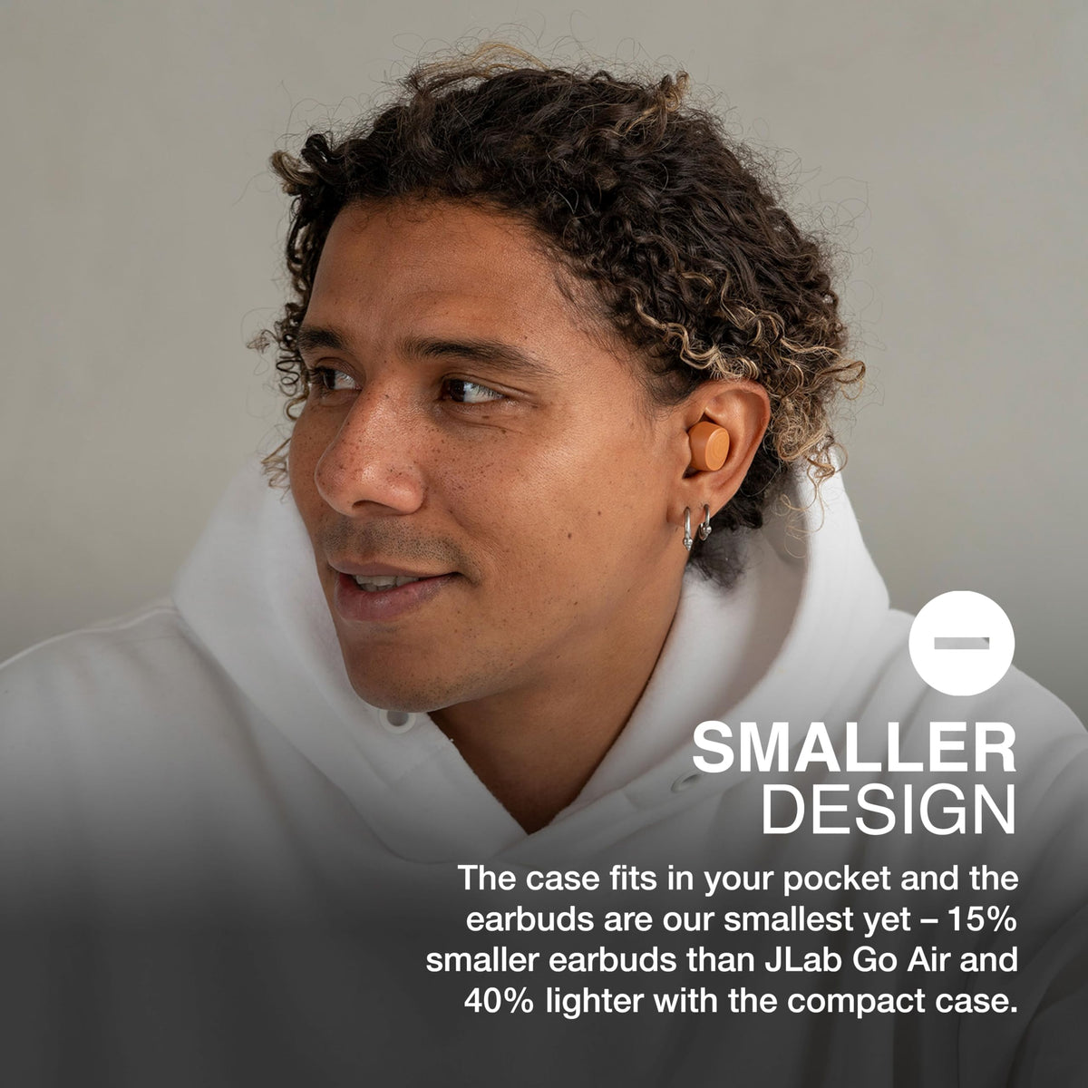 JLab Go Air Pop+ True Wireless Earbuds with Mic - Bluetooth, Midnight Black