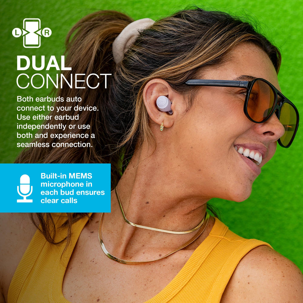 JLab Go Air Pop+ True Wireless Earbuds with Mic - Bluetooth, Midnight Black