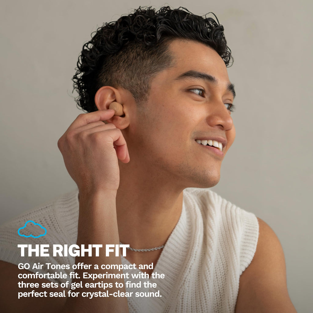 JLab Go Air Pop+ True Wireless Earbuds with Mic - Bluetooth, Midnight Black