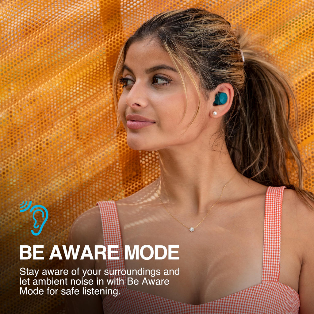 JLab Go Air Pop+ True Wireless Earbuds with Mic - Bluetooth, Midnight Black