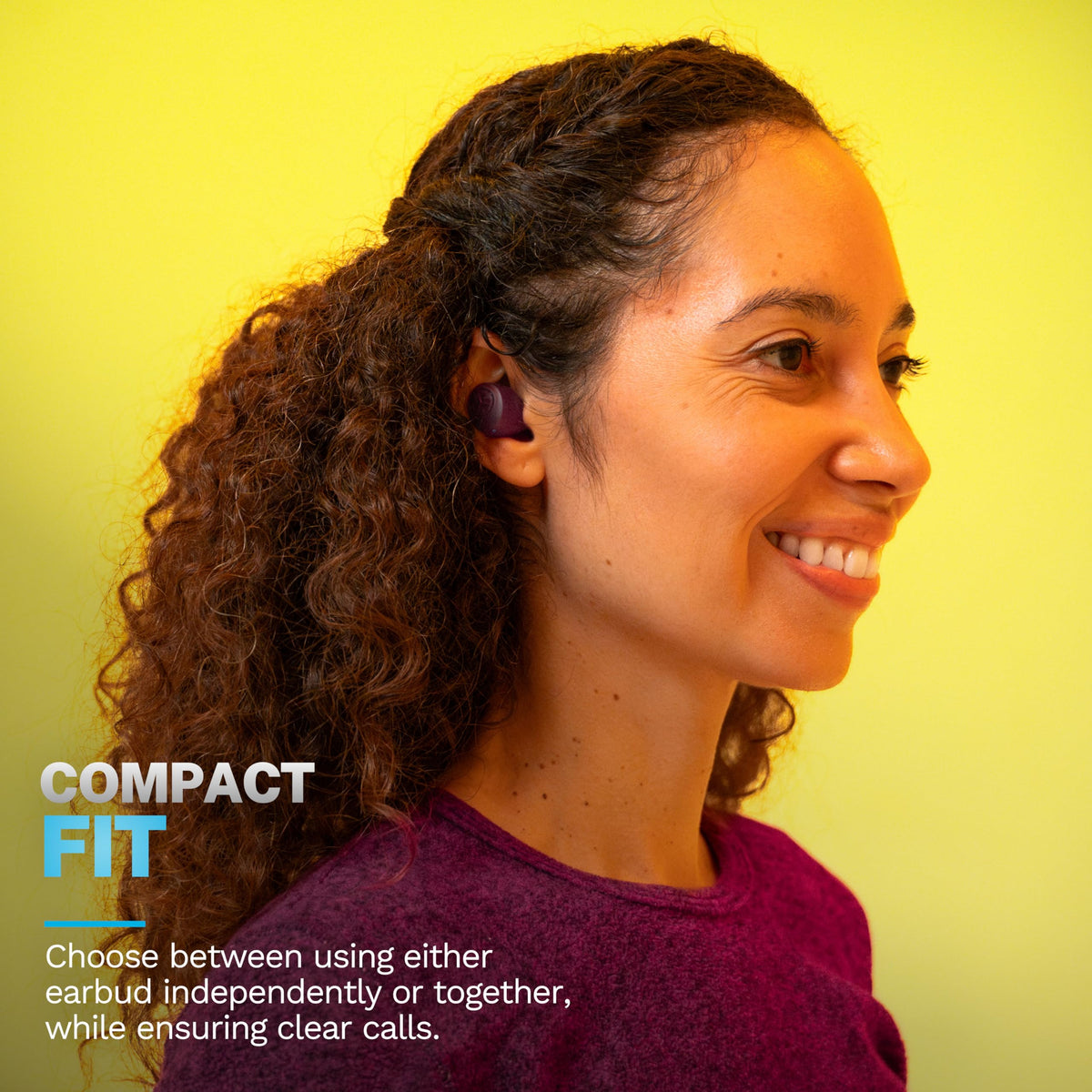 JLab Go Air Pop+ True Wireless Earbuds with Mic - Bluetooth, Midnight Black